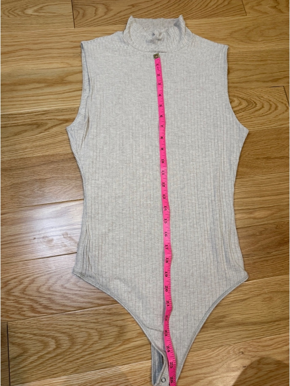 A&F Sleeveless Ribbed Turtleneck Bodysuit Size S - Picture 4 of 6